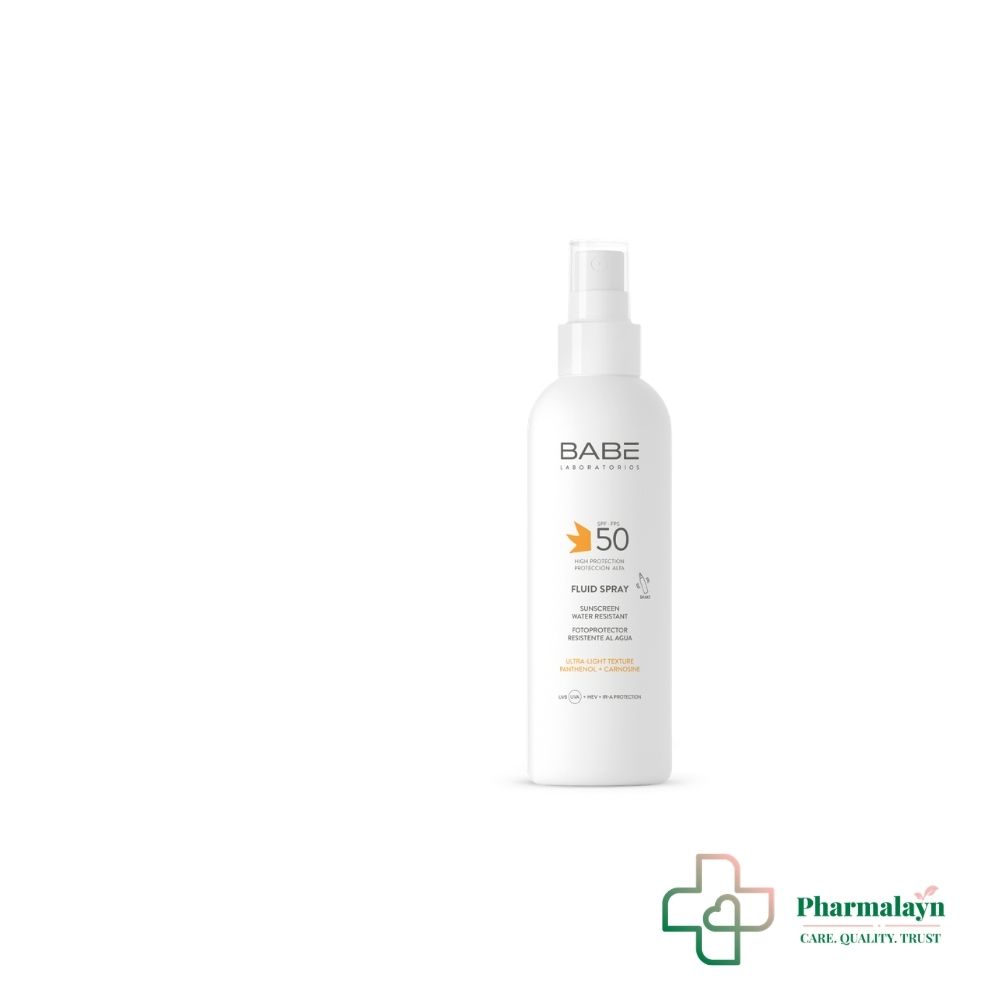 Babe Fluid Spray Solaire Résistant à l’Eau SPF50 200ml