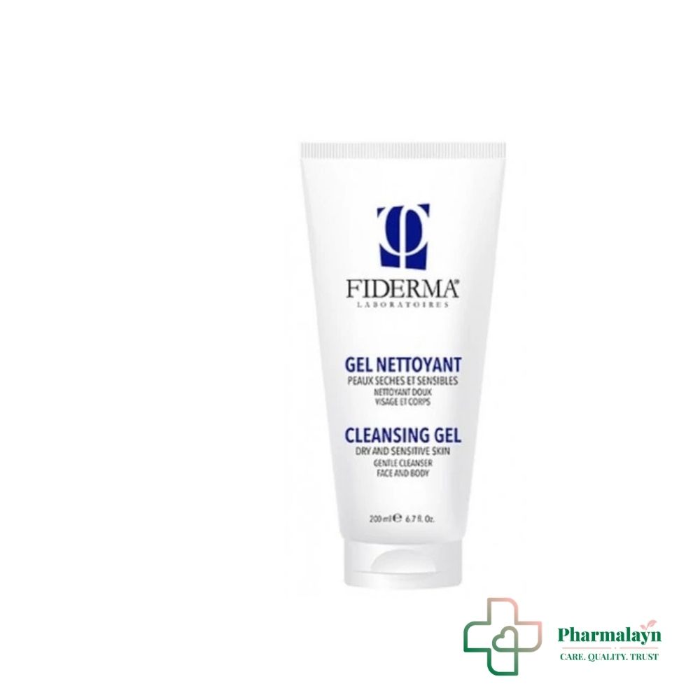 FIDERMA Gel Nettoyant Peaux Seches et Sensibles 200ml