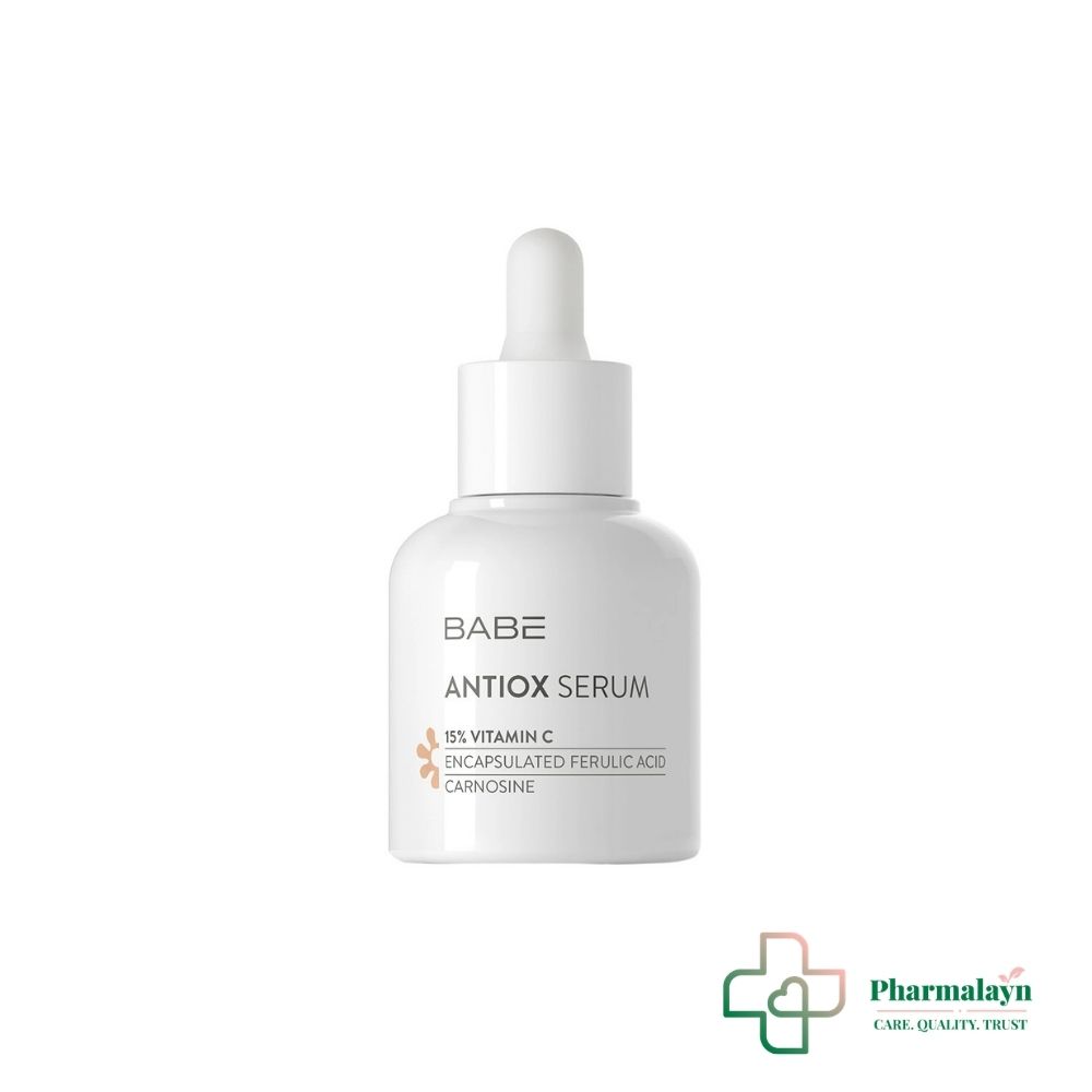 Babé Antiox 15% Vitamin C Serum 30ml revitalise et protège la peau grâce à un puissant mélange d’antioxydants