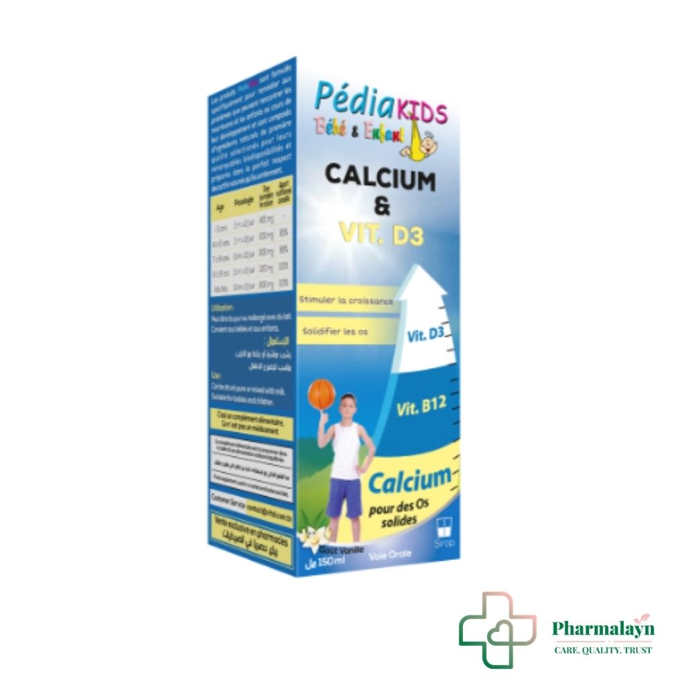 VITAL PEDIAKIDS CALCIUM & VIT D3 150 ML