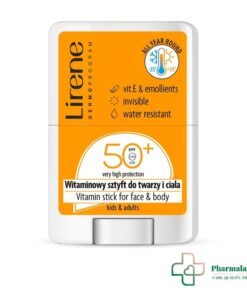 Lirene Stick Vitaminé pour Visage et Corps SPF50+ 15g