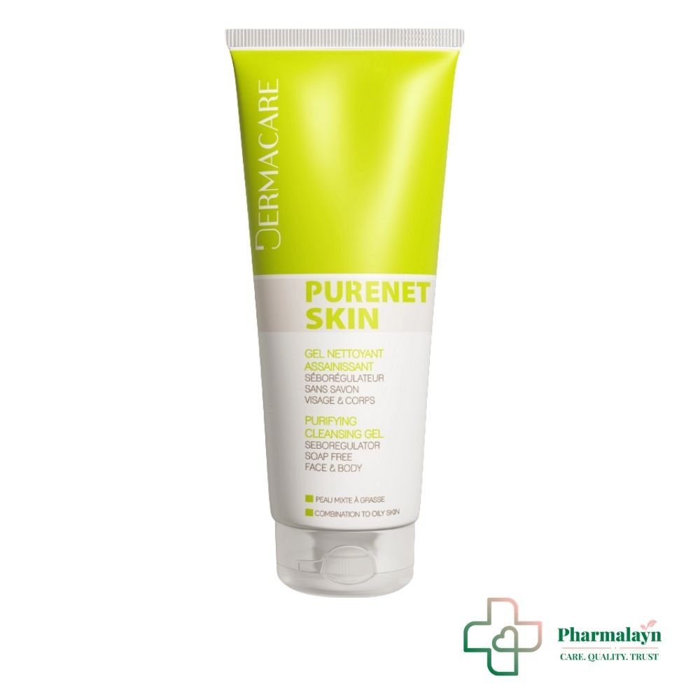 DERMACARE PURENET SKIN GEL NETTOYANT ASSAINISSANT 200ML