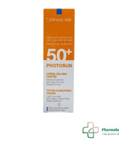 DERMACARE PHOTOSUN CREME PROTECTRICE TEINTEE 01 SPF 50 PEAU NORMALE A SECHE