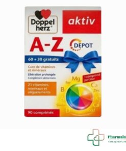 Aktiv A-Z Action Durable 60 Comprimes + 30 Gratuits