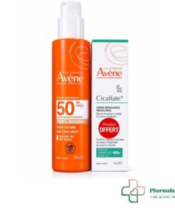 AVENE SOLAIRE SPRAY ADULTE HAUTE PROTECTION SPF50+ 200ML+CICALFATE CREME REPARATRICE PROTECTRICE 40ML(OFFERT)