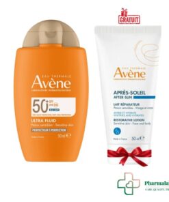 AVENE ULTRA FLUID PERFECTEUR TEINTE SPF50+ 50ML+LAIT APRES SOLEIL 50ML (OFFERT)