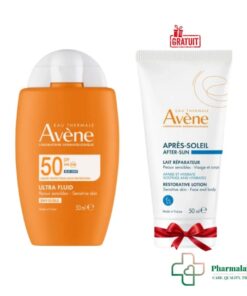AVENE ULTRA FLUID INVISIBLE SPF50 50ML+LAIT APRES SOLEIL 50ML (OFFERT)