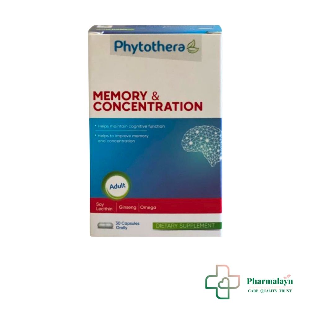 VITAL PHYTOTHERA MEMOIRE & CONCENTRATION 30 GELULES